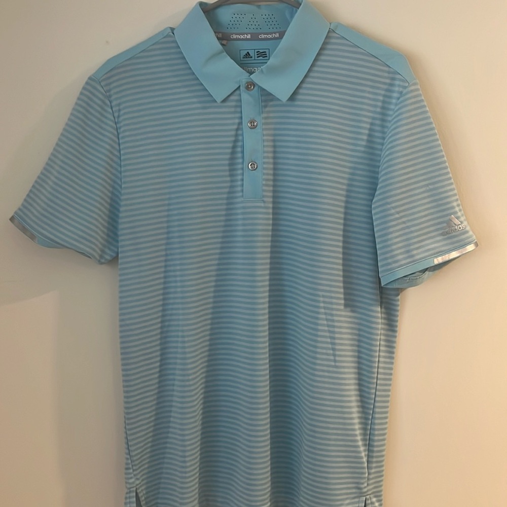 Adidas Golf Shirt, climachill, size S, light blue